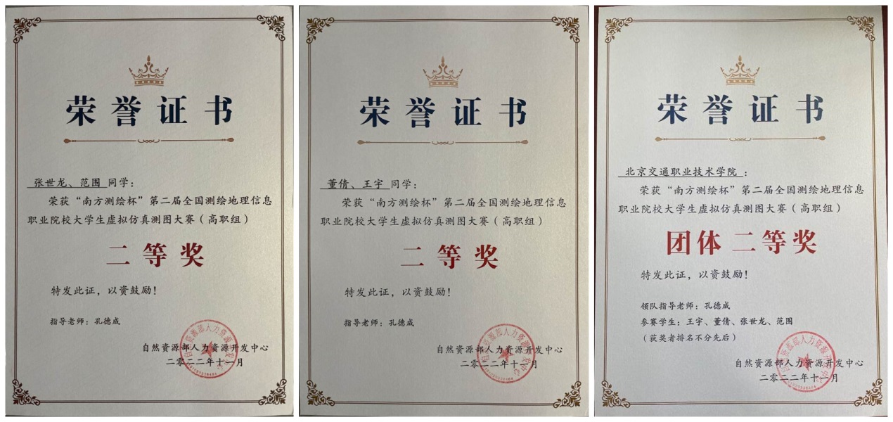 说明: I:\新闻稿、微信公众号\上传资料\2023年1-6\2023.2.19我校在第二届全国测绘地理信息职业院校大学生虚拟仿真测图大赛中获奖.files\证书合并.jpg